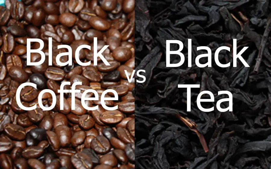 black coffee vs black tea