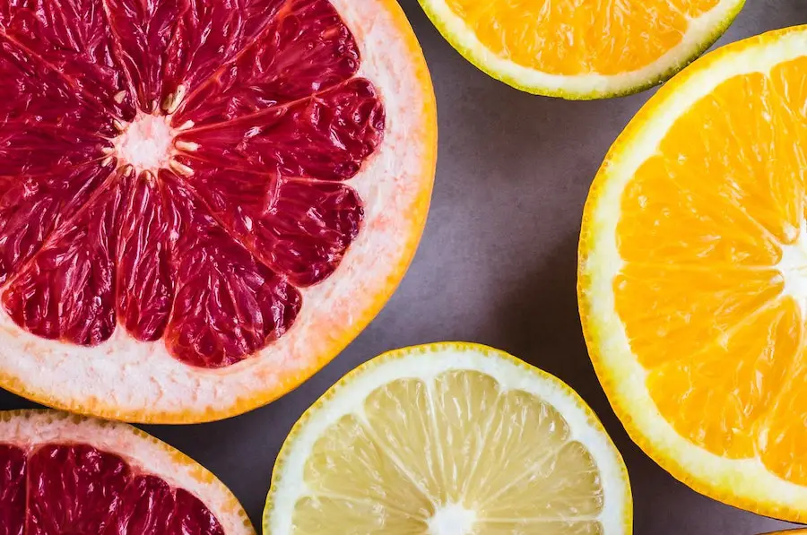 citrus fruit orange lemon and grapefruit